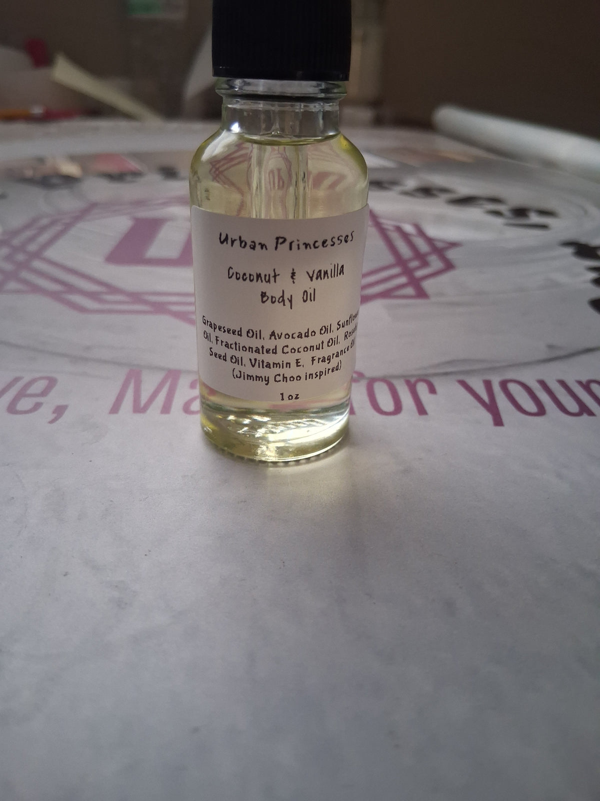 Coconut and Vanilla Body Oil